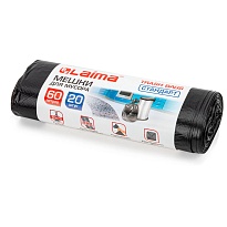 Мешки для мусора 60 л, черные, в рулоне 20 шт., ПНД, 10 мкм, 700х600 мм, LAIMA, 601381 в Миассе Мешки для мусора 60 л, черные, в рулоне 20 шт., ПНД, 10 мкм, 700х600 мм, LAIMA, 601381 в Миассе