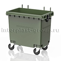 Мусорный контейнер 770 л зеленый без крышки 770 зеленый в Миассе