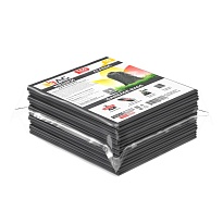 Мешки для мусора 160 л, серые, в пачке 10 шт., ПВД, 40 мкм, 900х1100 мм, i-Bag в Миассе