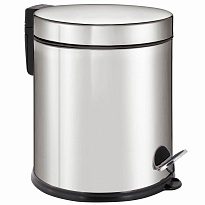 Ведро-контейнер для мусора урна с педалью LAIMA Classic Plus, 5 л, зеркальное в Миассе