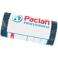 Мешки для мусора 35 л, черный, в рулоне 50 шт., ПНД, 6,2 мкм, 600х500 мм, PACLAN Professional, 604077 в Миассе Мешки для мусора 35 л, черный, в рулоне 50 шт., ПНД, 6,2 мкм, 600х500 мм, PACLAN Professional, 604077 в Миассе