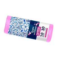 Мешки для мусора 10 л, розовые, в рулоне 30 шт., ПНД, 8 мкм, 470х360 мм, Узоры Чистоты, МУ3582 (МГ-10роз) в Миассе Мешки для мусора 10 л, розовые, в рулоне 30 шт., ПНД, 8 мкм, 470х360 мм, Узоры Чистоты, МУ3582 (МГ-10роз) в Миассе