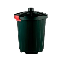 Мусорный бак с крышкой 105 л темно-зеленый 105 темно-зеленый в Миассе