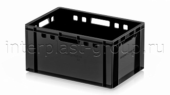 Ящик для мяса и колбасных изделий Е-3 черный в Миассе Ящик для мяса и колбасных изделий Е-3 черный в Миассе