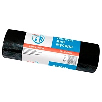 Мешки для мусора 240 л, черные, в рулоне 10 шт., ПВД 30 мкм, 1400х1120 мм, PACLAN Professional, 606336 в Миассе