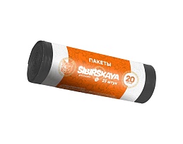 Мешки для мусора 20 л, черные, в рулоне 25 шт., ПНД, 6 мкм, 420х450 мм, SIBIRSKAYA, 101-001 S в Миассе Мешки для мусора 20 л, черные, в рулоне 25 шт., ПНД, 6 мкм, 420х450 мм, SIBIRSKAYA, 101-001 S в Миассе