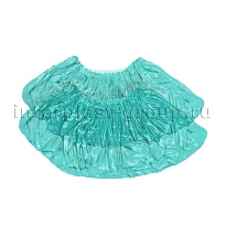 Бахилы бирюзовые 2000 шт (1000 пар), 16 мкм, однослойные, с одной резинкой, Эконом в Миассе Бахилы бирюзовые 2000 шт (1000 пар), 16 мкм, однослойные, с одной резинкой, Эконом в Миассе