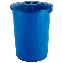 Мусорный бак с крышкой 60 л синий 60 синий в Миассе Мусорный бак с крышкой 60 л синий 60 синий в Миассе