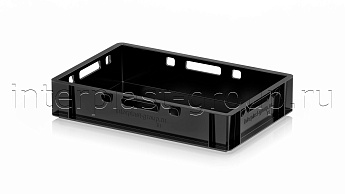 Ящик для мяса и колбасных изделий Е-1 черный в Миассе Ящик для мяса и колбасных изделий Е-1 черный в Миассе