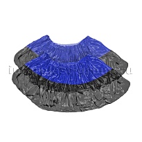 Бахилы сине-черные 1000 шт (500 пар), 54 мкм, двойная подошва, с одной резинкой, Прочные+ в Миассе Бахилы сине-черные 1000 шт (500 пар), 54 мкм, двойная подошва, с одной резинкой, Прочные+ в Миассе