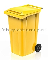 Контейнер для мусора 240 л желтый облегченный 240 желтый в Миассе
