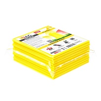 Мешки для мусора 160 л, желтые, в пачке 10 шт., ПВД, 40 мкм, 900х1100 мм, i-Bag в Миассе