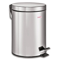 Ведро-контейнер для мусора (урна) с педалью LAIMA Classic, 20 л, зеркальное, нержавеющая сталь, со съемным внутренним ведром в Миассе