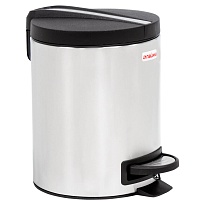 Ведро-контейнер для мусора (урна) с педалью LAIMA Modern, 5 л, матовое, нержавеющая сталь в Миассе Ведро-контейнер для мусора (урна) с педалью LAIMA Modern, 5 л, матовое, нержавеющая сталь в Миассе