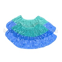 Бахилы бирюзово-синие 1000 шт (500 пар), 64 мкм, двойная подошва, двойная резинка, Особопрочные+ в Миассе