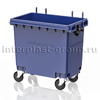Мусорный контейнер 770 л синий без крышки 770 голубой в Миассе